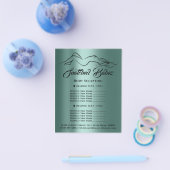 Fitness Body Building SPA Logo Gold Blue Flyer (Enkel)