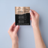 Fitness Body Building SPA Roos Gold Logo Flyer (Hand)