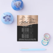 Fitness Body Building SPA Roos Gold Logo Flyer (Enkel)