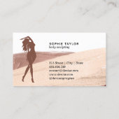 fitness body sculpting massage linergie silhouette visitekaartje (Achterkant)