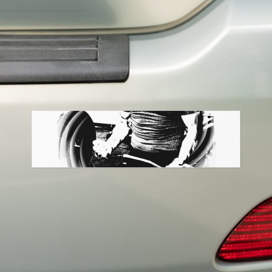 Fitness Bodybuilding Bumpersticker (Op auto)