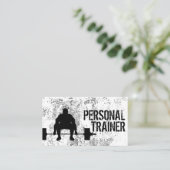 Fitness Bodybuilding Personal Trainer Professional Visitekaartje (Staand voorkant)