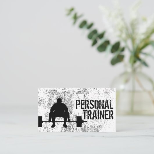 Fitness Bodybuilding Personal Trainer Professional Visitekaartje (Staand voorkant)