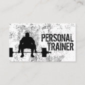Fitness Bodybuilding Personal Trainer Professional Visitekaartje (Voorkant)