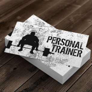 Fitness Bodybuilding Personal Trainer Professional Visitekaartje