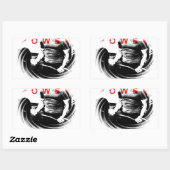 Fitness Bodybuilding Rechthoekige Sticker (Vel)