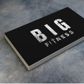 Fitness Bodybuilding Trainer Bold Grunge Text Visitekaartje