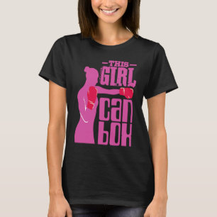 Fitness Boxing Ring Girl met handschoenen van me T-shirt