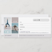 Fitness Brand Photo Collage Gift Certificate  (Achterkant)