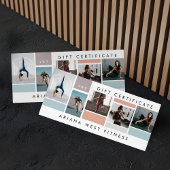 Fitness Brand Photo Collage Gift Certificate 