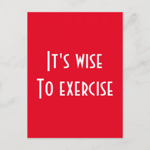 fitness briefkaart