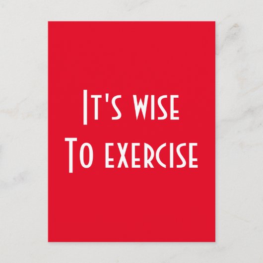 fitness briefkaart (Voorkant)