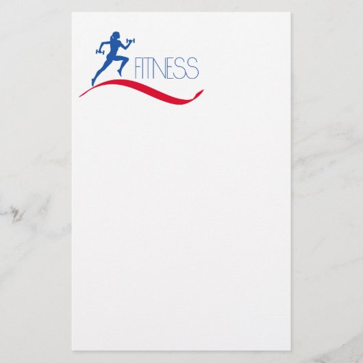 fitness briefpapier (Voorkant)