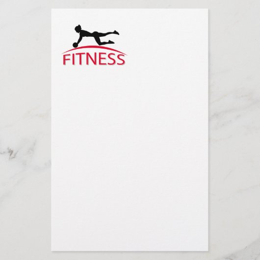 fitness briefpapier (Voorkant)