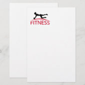 fitness briefpapier (Voorkant / Achterkant)