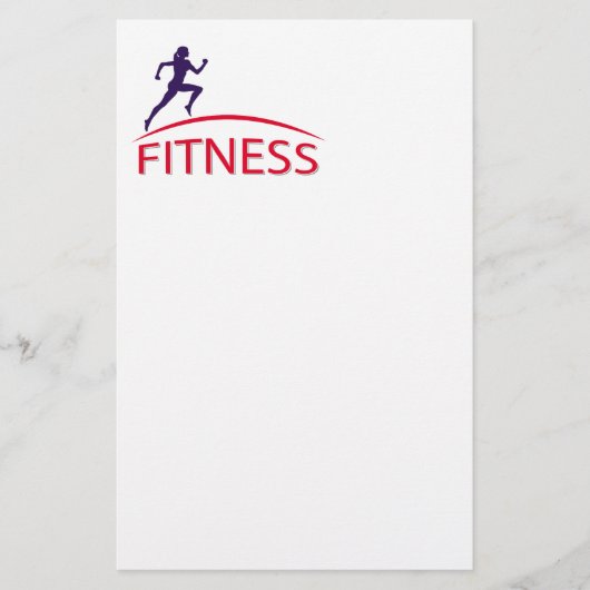 fitness briefpapier (Voorkant)