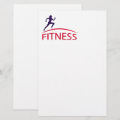 fitness briefpapier (Voorkant / Achterkant)