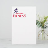 fitness briefpapier (Staand voorkant)