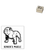 Fitness Bulldog Aangepaste naam of bedrijf Rubberstempel (Gestempeld)