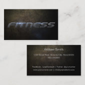 Fitness business card visitekaartje (Voorkant / Achterkant)