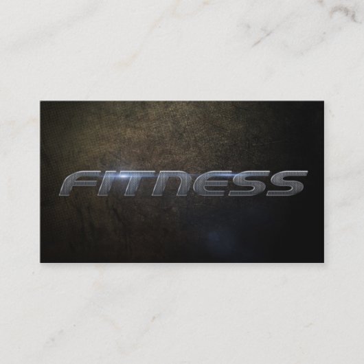 Fitness business card visitekaartje (Voorkant)