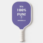 Fitness cadeau voor haar, gepersonaliseerde Chic B Pickleball Paddle (Voorkant)