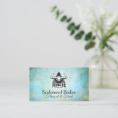 Fitness Center Logo | Gym Afsprakenkaartje (Staand voorkant)