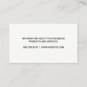 Fitness Center Logo | Gym Afsprakenkaartje (Achterkant)