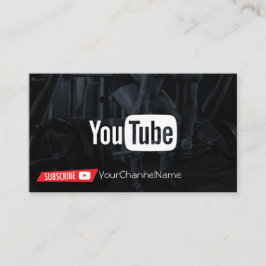 Fitness Channel Advertisement Kaart Visitekaartje