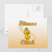 Fitness Chick Briefkaart (Voorkant / Achterkant)