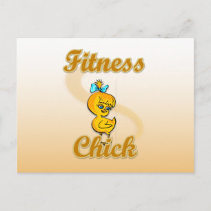 Fitness Chick Briefkaart
