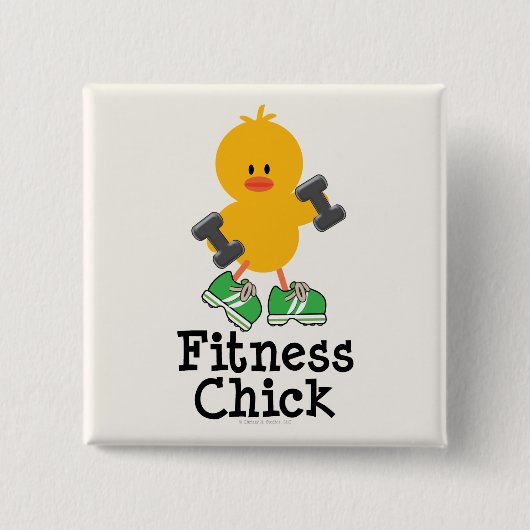 Fitness Chick Button (Voorkant)