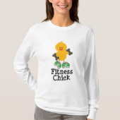 Fitness Chick Hoodie T-shirt (Voorkant)