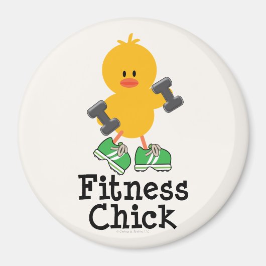 Fitness Chick Magnet (Voorkant)
