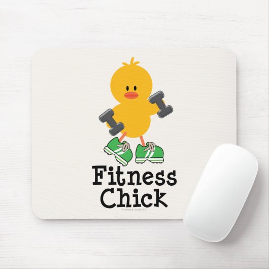 Fitness Chick Mousepad Muismat (Met muis)
