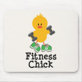 Fitness Chick Mousepad Muismat (Voorkant)