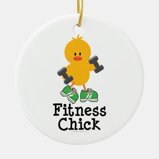 Fitness Chick Ornament (Voorkant)