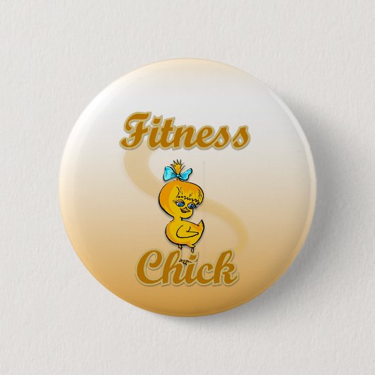 Fitness Chick Ronde Button 5,7 Cm (Voorkant)