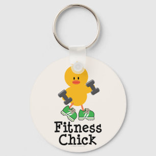 Fitness Chick Sleutelhanger