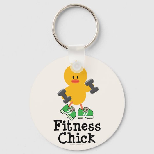 Fitness Chick Sleutelhanger (Voorkant)