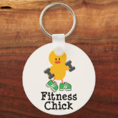 Fitness Chick Sleutelhanger (Voorkant)