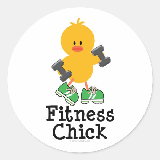 Fitness Chick Stickers (Voorkant)