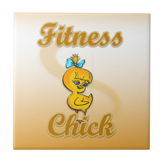 Fitness Chick Tegeltje (Voorkant)