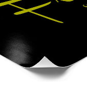 Fitness Citaat Geel Tulp Poster (Hoek)