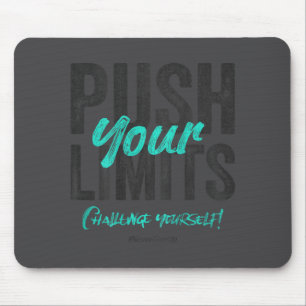 Fitness citaat Y2k Gym Training Achterkant Print Y Muismat