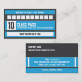 Fitness Class Visitekaartje 10 Class Pass Card Klantenkaartje (Voorkant / Achterkant)