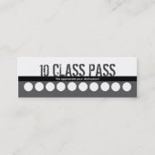 Fitness Class Visitekaartje 10 Class Pass Card Klantenkaartje (Voorkant)