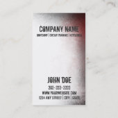 Fitness Class Visitekaartje 15-klassekaart Klantenkaartje (Achterkant)