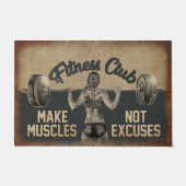 Fitness Club doormat, Gym Room Deurmat (Voorkant)