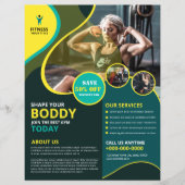 Fitness Club / Gym Flyer Sjabloon (Voorkant)
